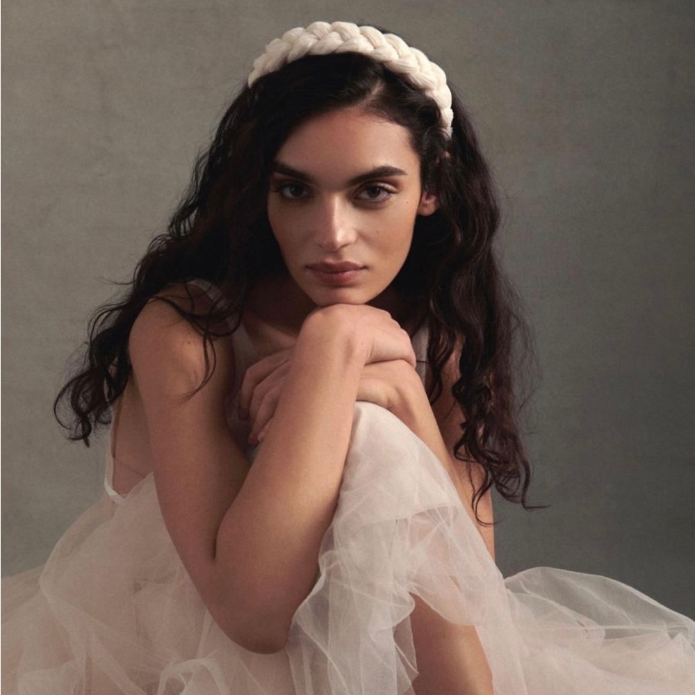 Loeffler Randall braided bridal headband
